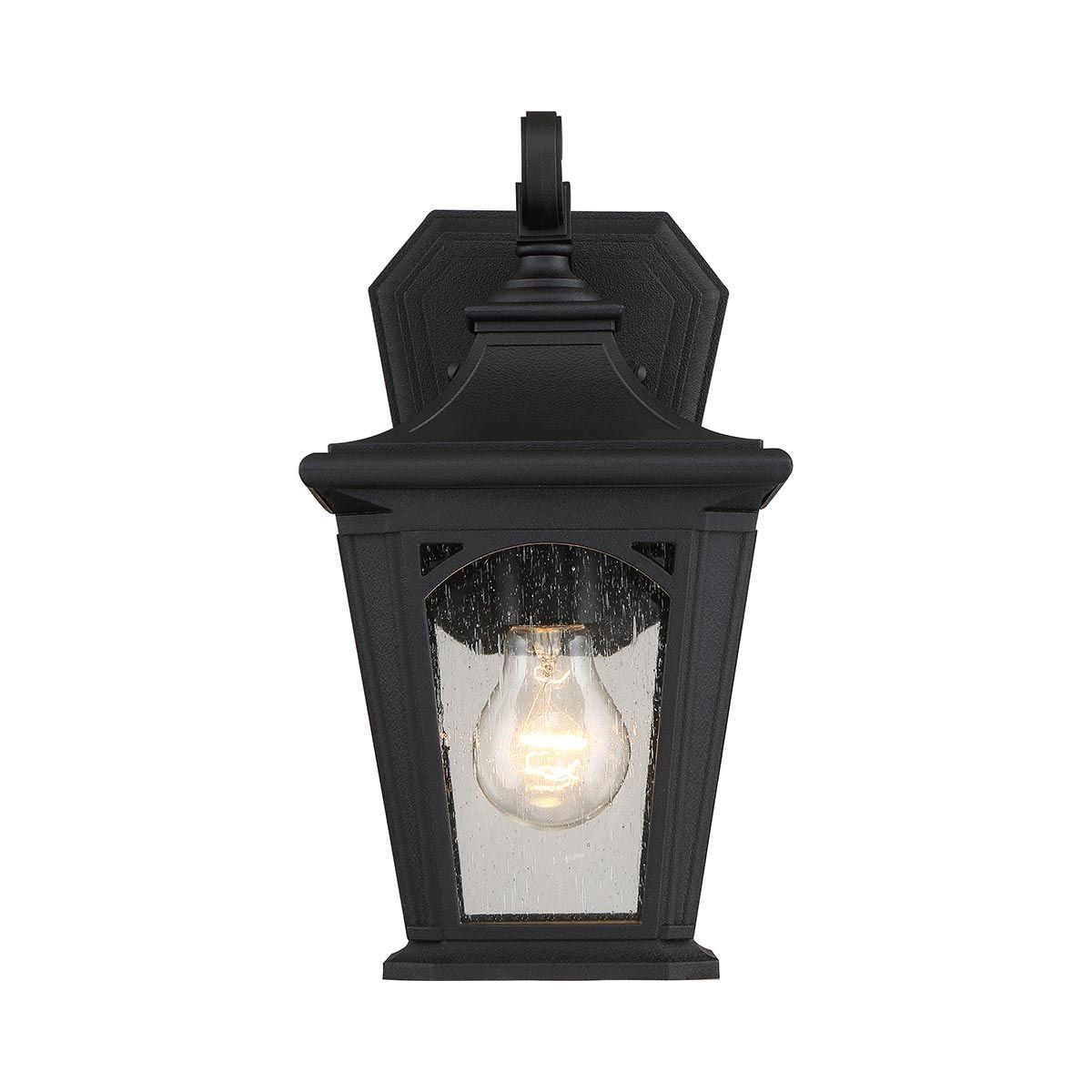 Bedford Small Wall Lantern Mystic Black - QZ-BEDFORD2-S