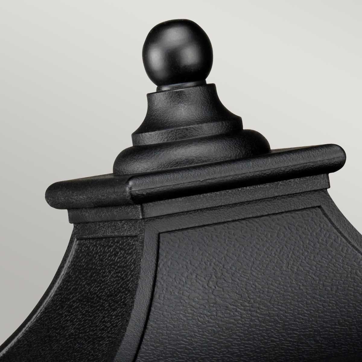 Bedford Medium Pedestal Lantern Mystic Black - QZ-BEDFORD3-M