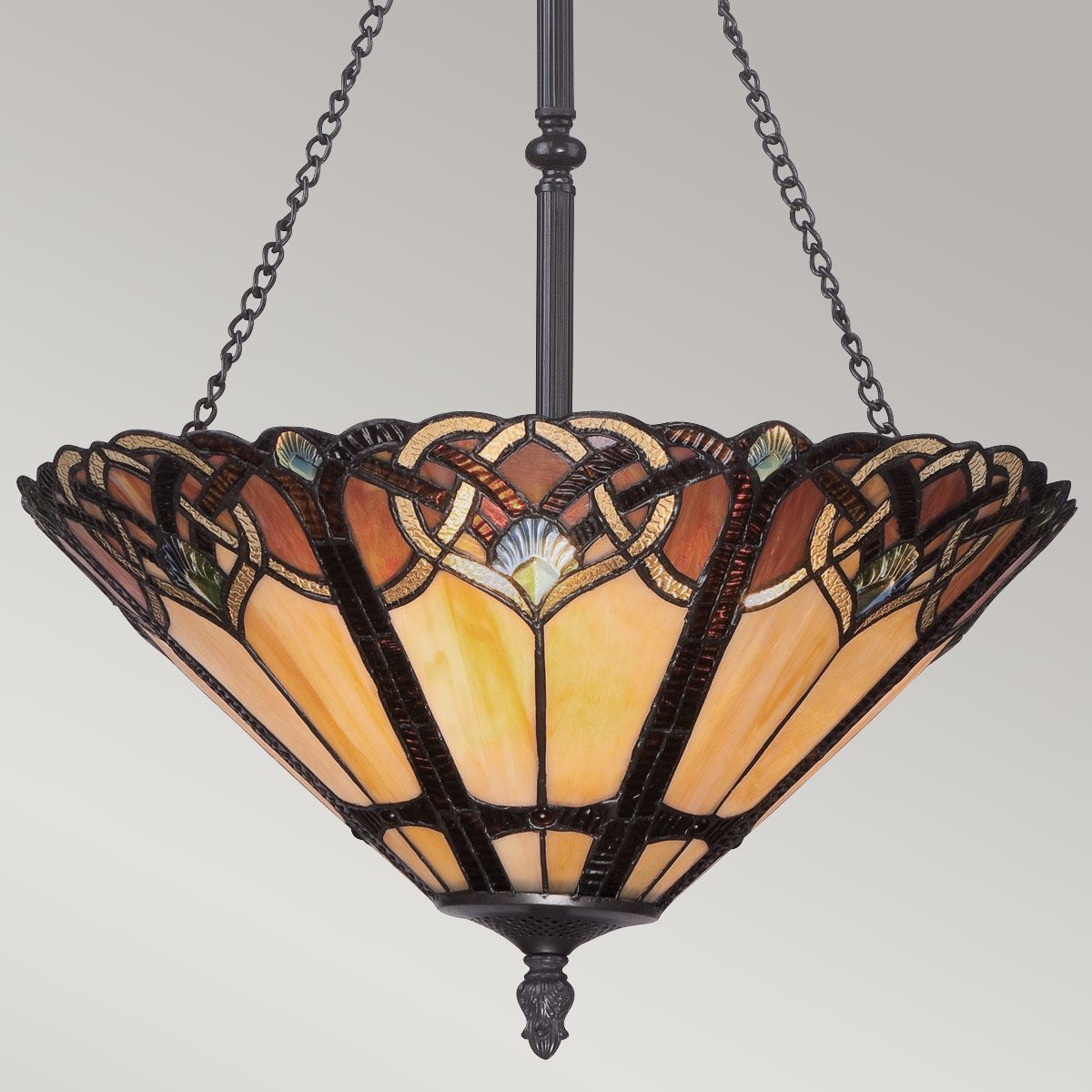 Cambridge 3 Light Pendant Vintage Bronze - QZ-CAMBRIDGE-P