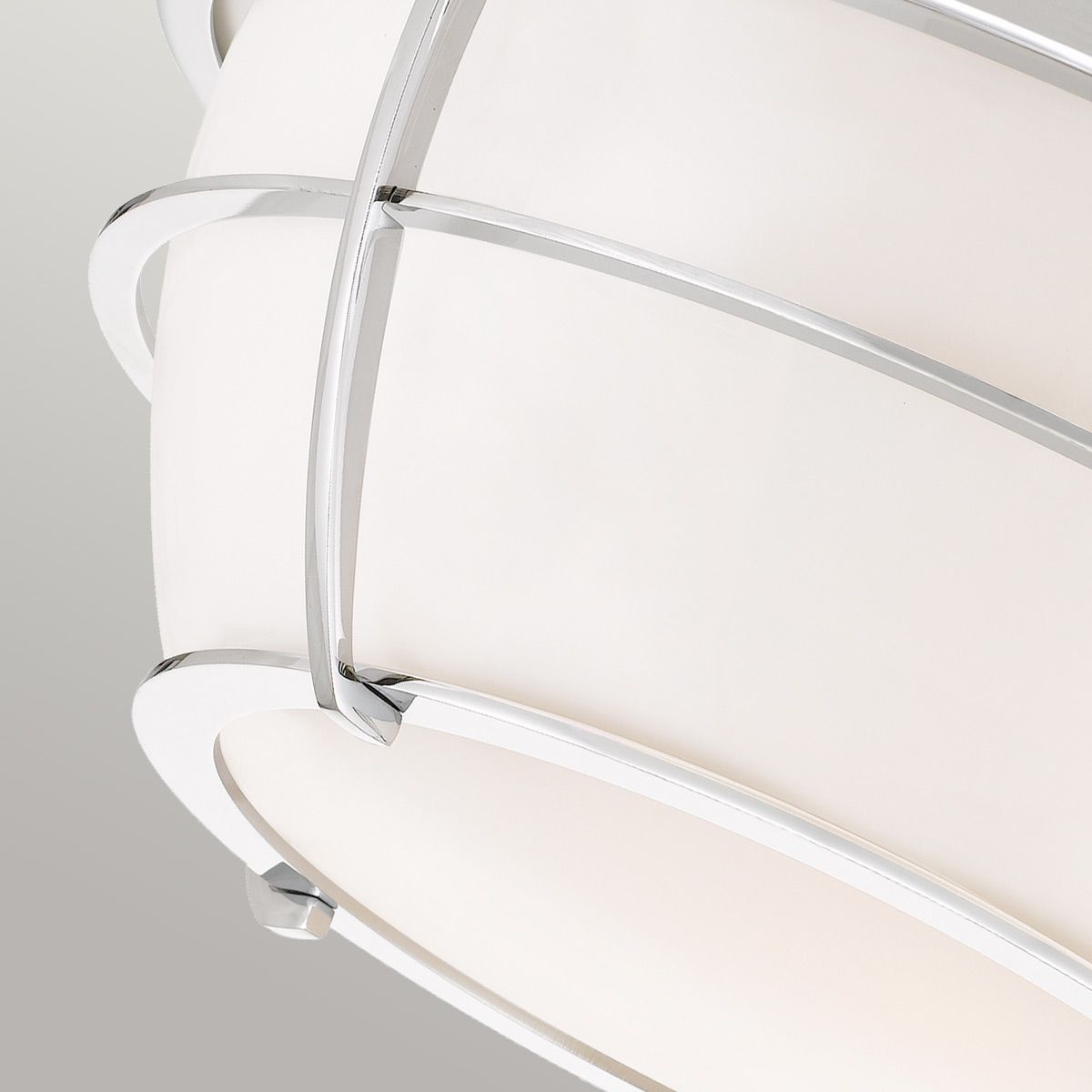 Chance 2 Light Flush Mount Light Polished Chrome - QZ-CHANCE-F-PC