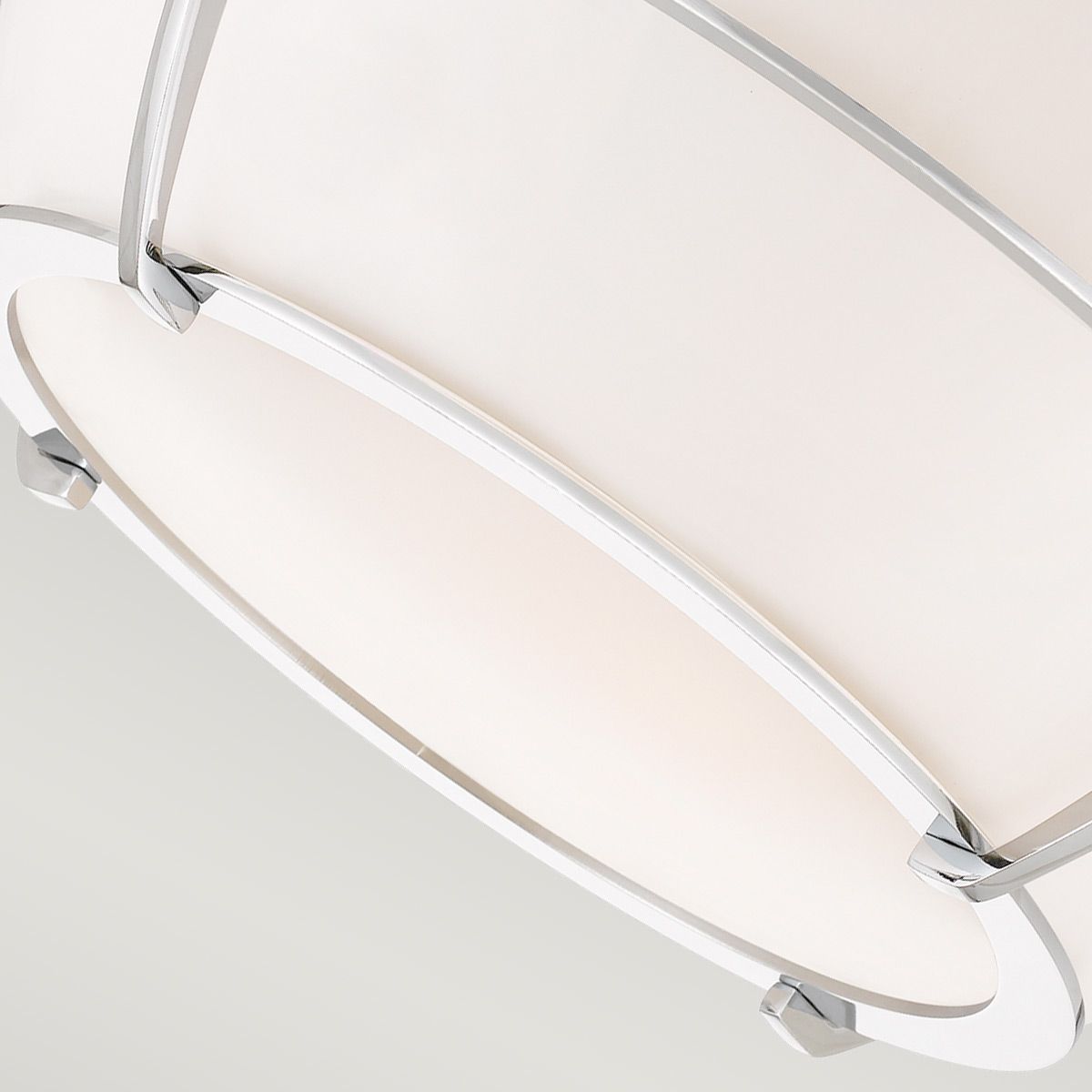 Chance 2 Light Flush Mount Light Polished Chrome - QZ-CHANCE-F-PC