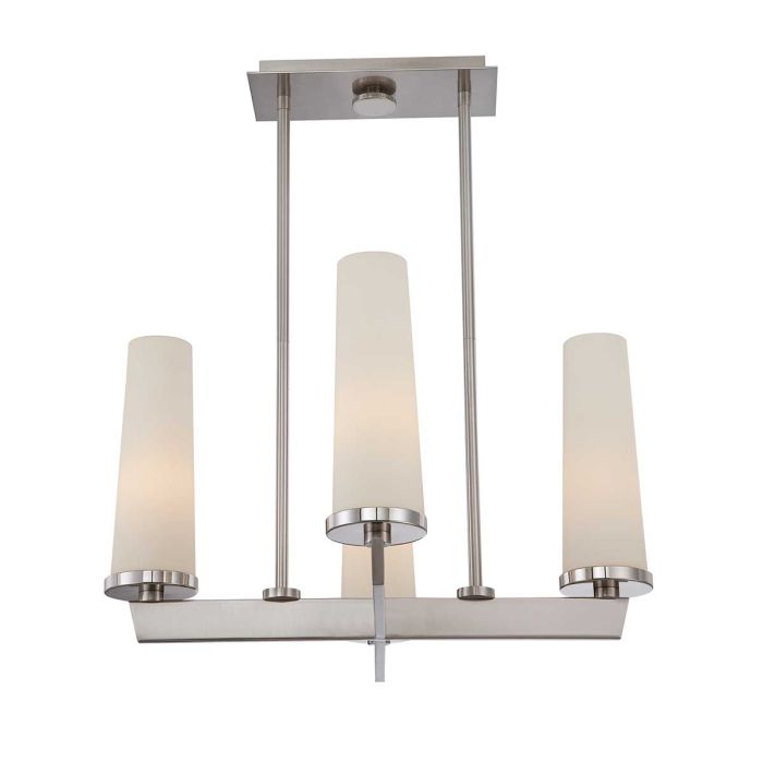 Chelsea Loft 4 Light Chandelier Brushed Nickel - QZ-CHELSEA-LOFT4