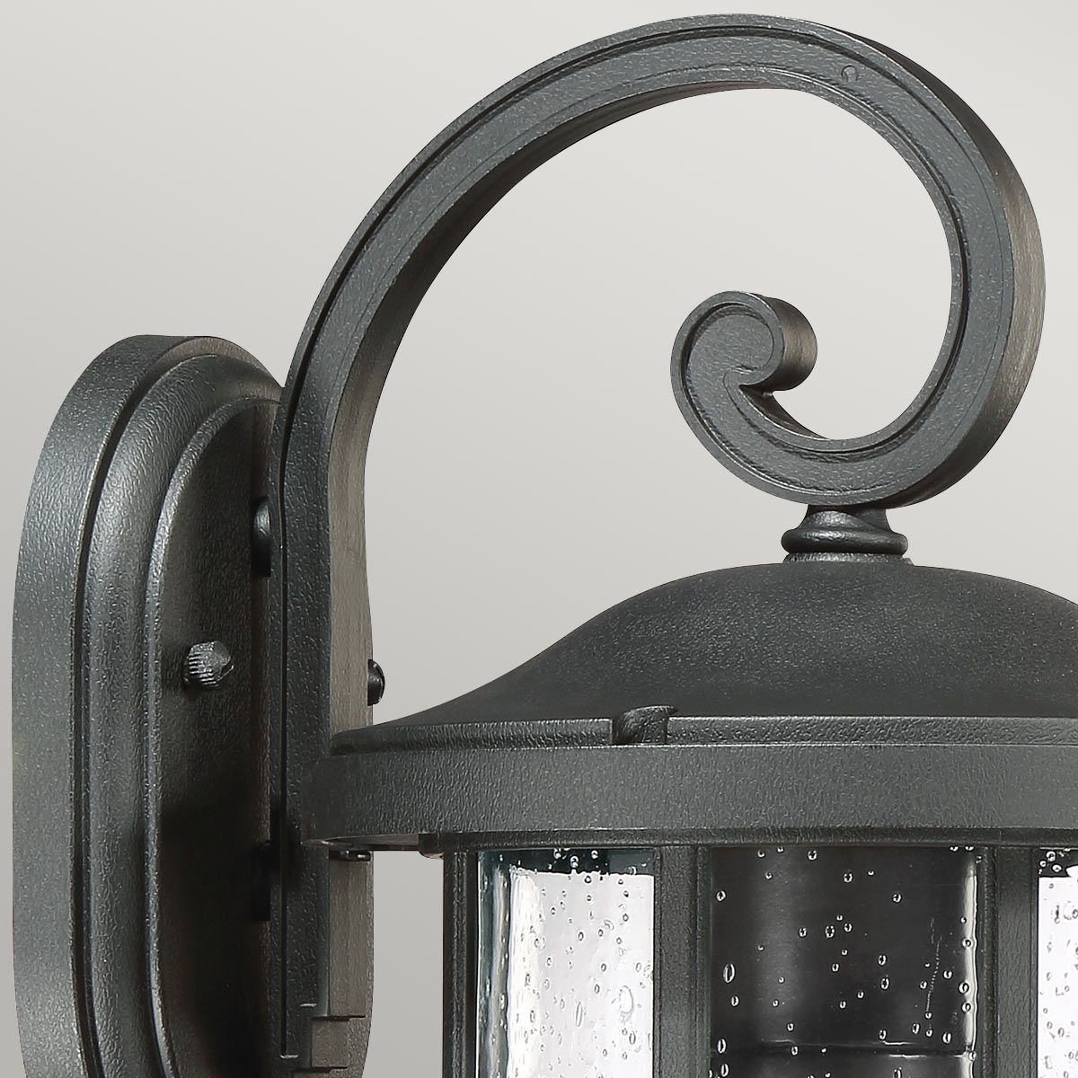 Crusade Medium Wall Lantern Earth Black - QZ-CRUSADE-M-BLK