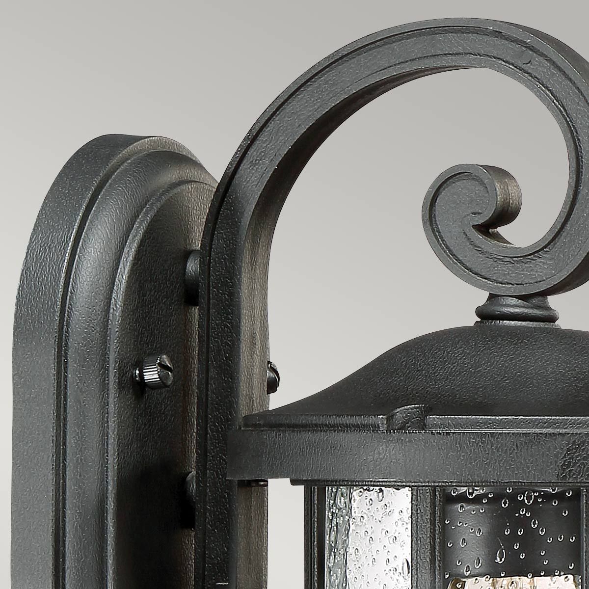 Crusade Small Wall Lantern Earth Black - QZ-CRUSADE-S-BLK