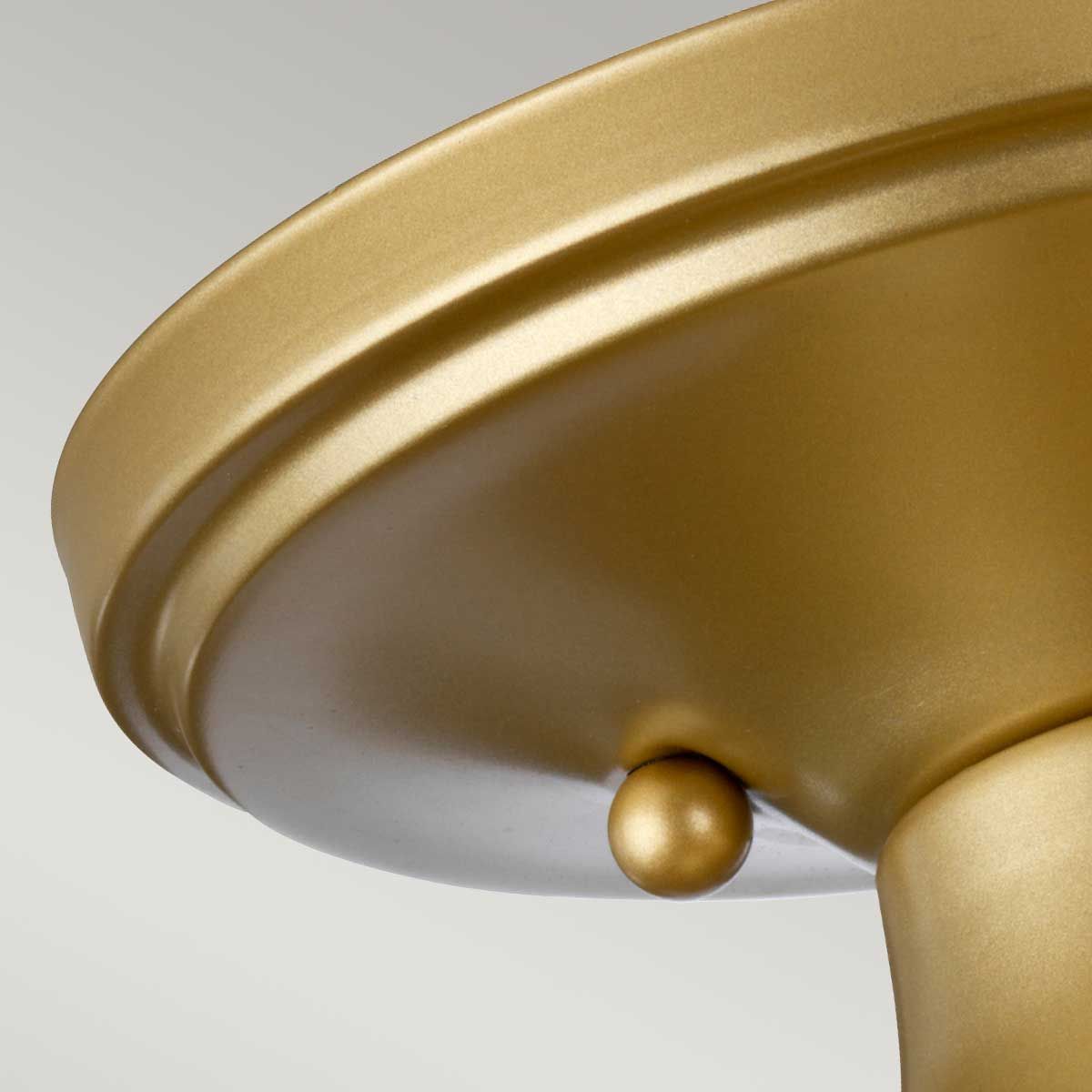 Dublin Semi Flush Mount Light Painted Natural Brass - QZ-DUBLIN-SF-PNBR