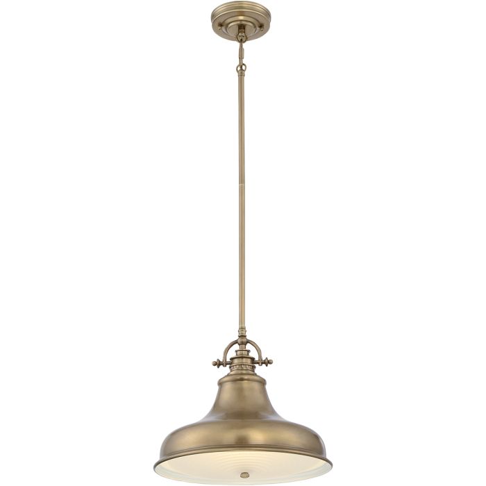 Emery Medium Pendant Weathered Brass - QZ-EMERY-P-M-WS