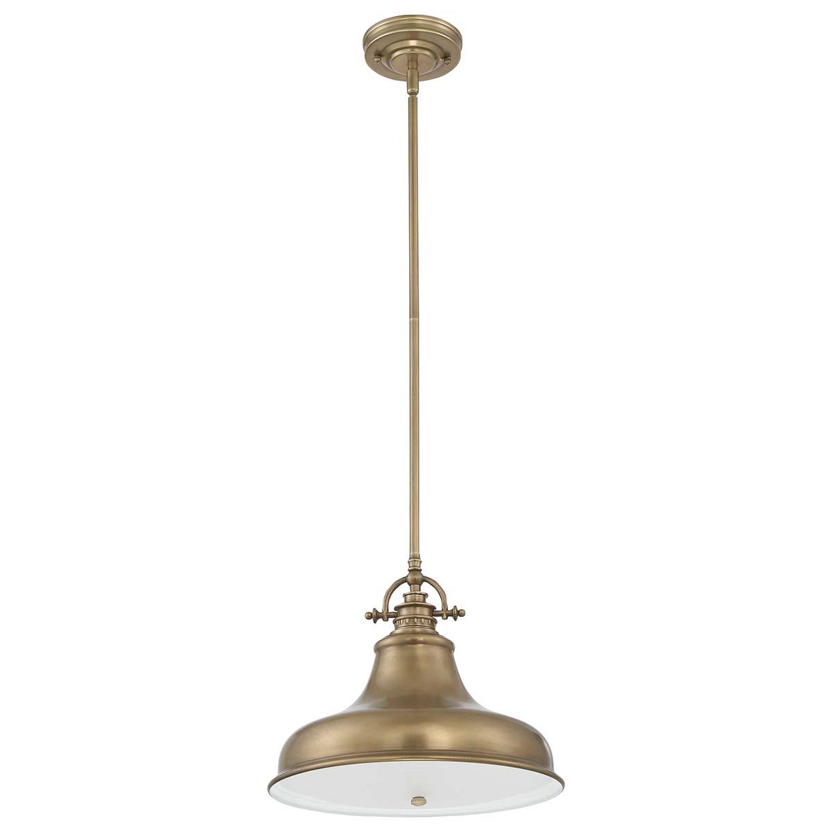 Emery Medium Pendant Weathered Brass - QZ-EMERY-P-M-WS