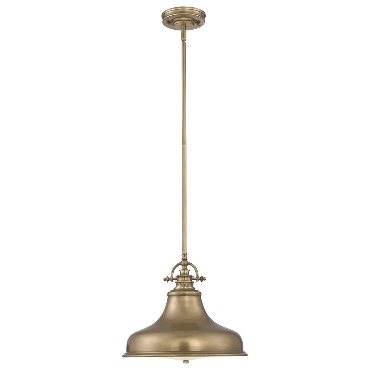 Emery Medium Pendant Weathered Brass - QZ-EMERY-P-M-WS