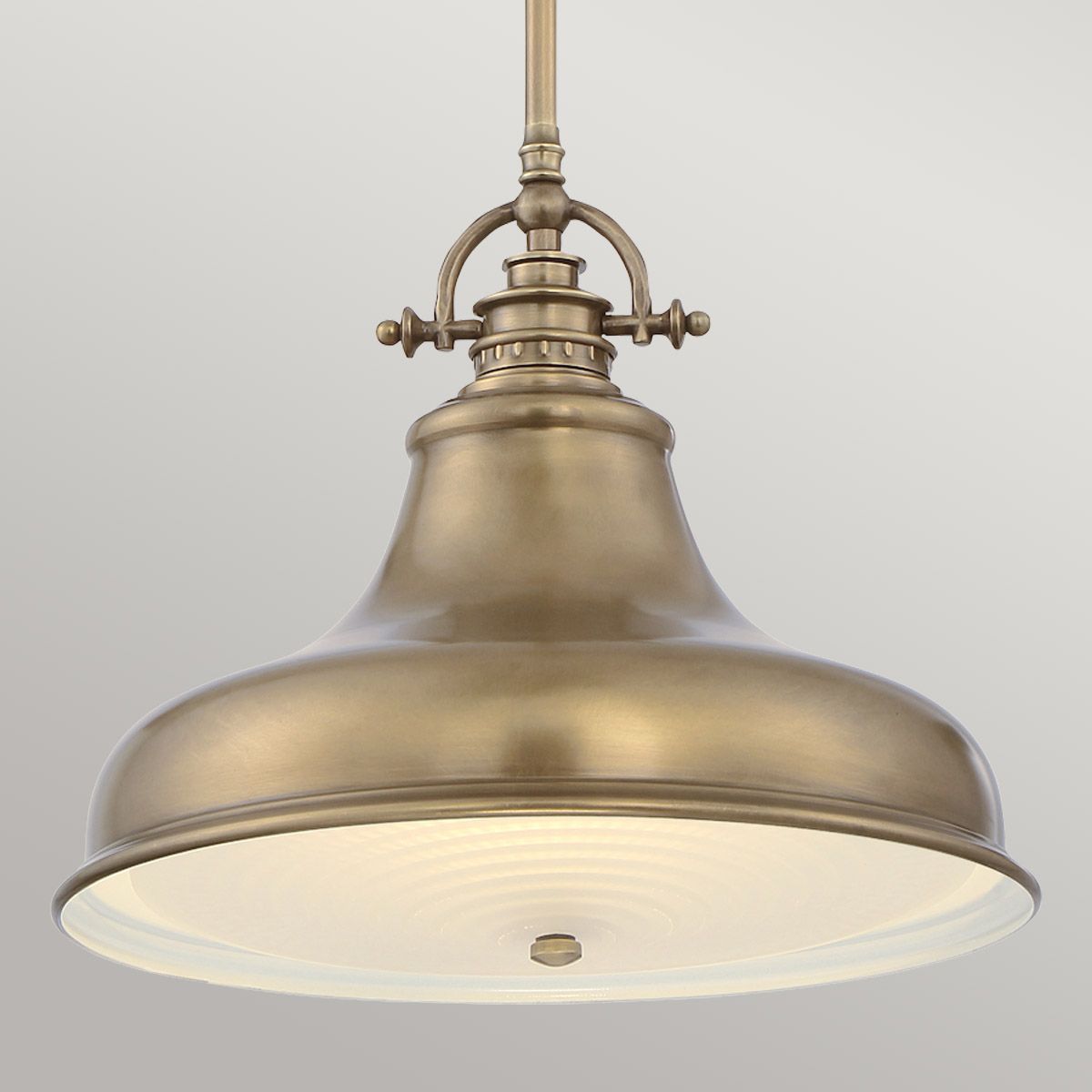 Emery Medium Pendant Weathered Brass - QZ-EMERY-P-M-WS