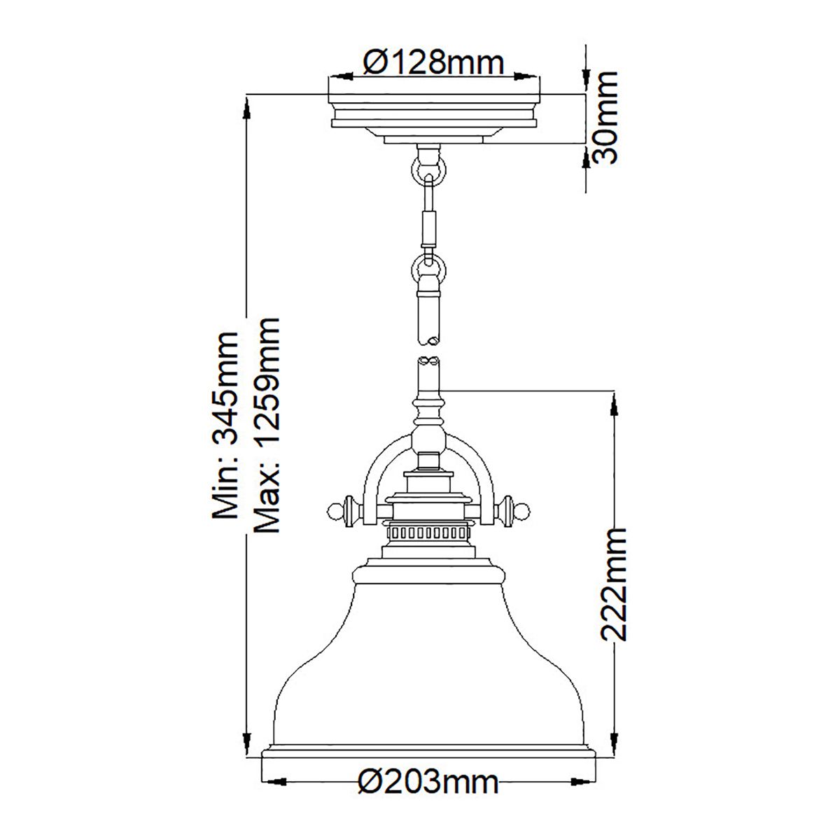 Emery Small Pendant Imperial Silver - QZ-EMERY-P-S-IS