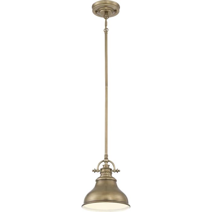 Emery Small Pendant Weathered Brass - QZ-EMERY-P-S-WS