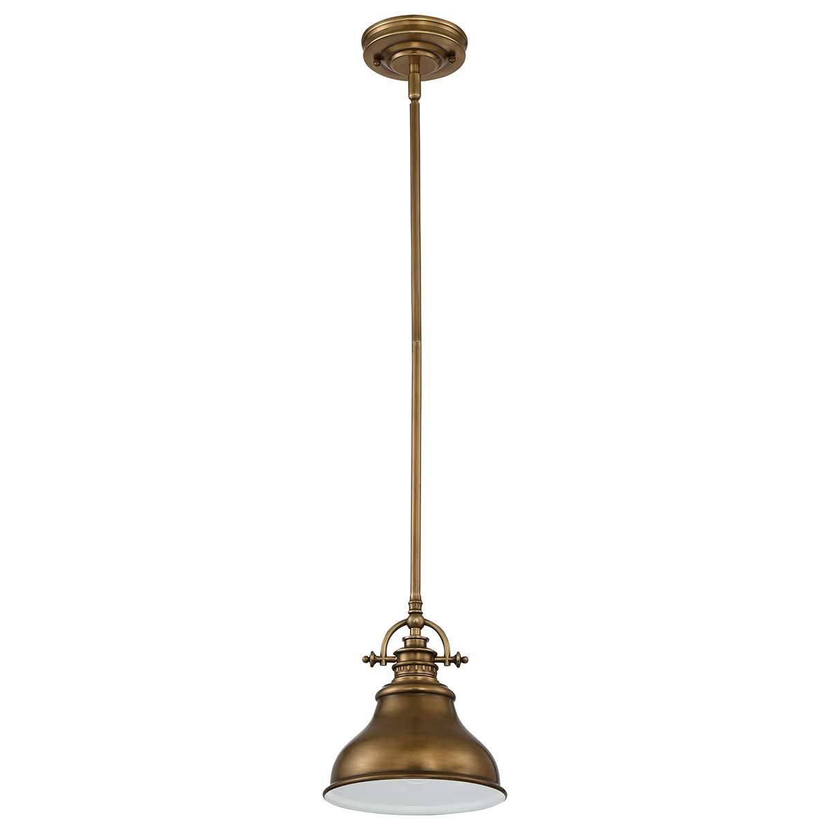 Emery Small Pendant Weathered Brass - QZ-EMERY-P-S-WS