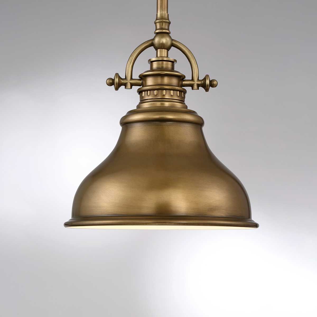 Emery Small Pendant Weathered Brass - QZ-EMERY-P-S-WS