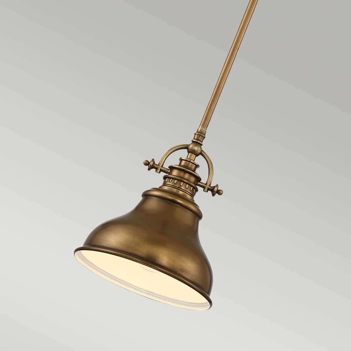 Emery Small Pendant Weathered Brass - QZ-EMERY-P-S-WS