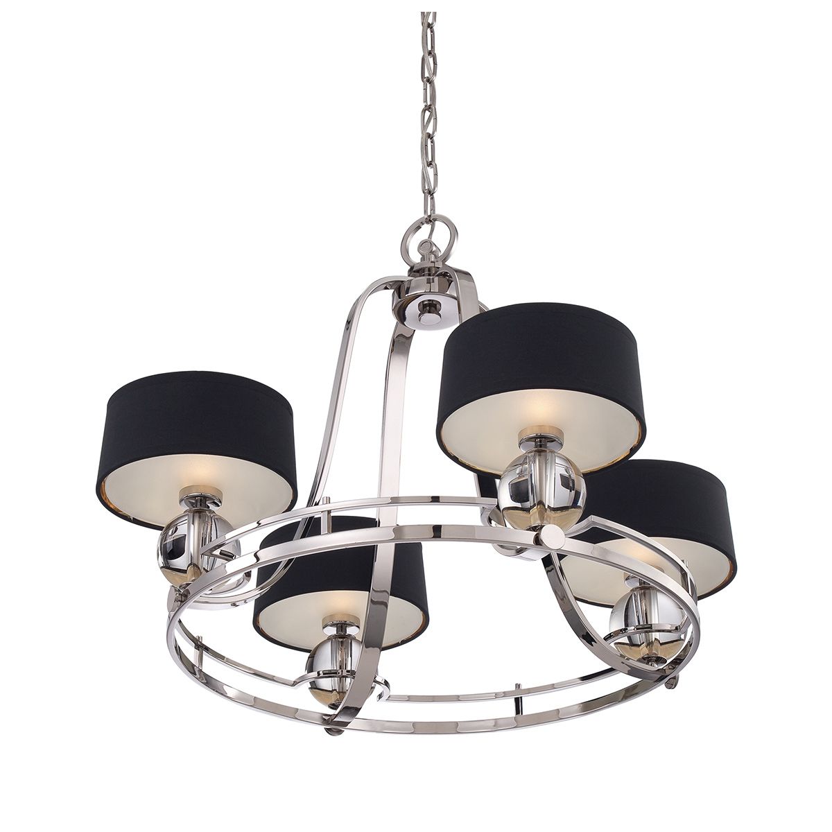 Gotham 4 Light Chandelier Imperial Silver - QZ-GOTHAM4