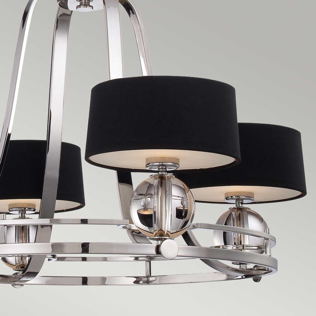 Gotham 4 Light Chandelier Imperial Silver - QZ-GOTHAM4