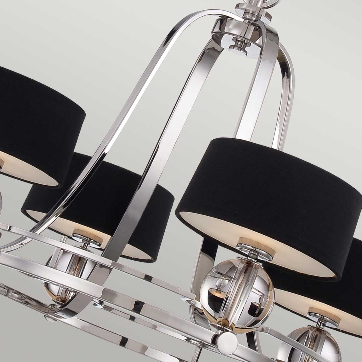 Gotham 4 Light Chandelier Imperial Silver - QZ-GOTHAM4