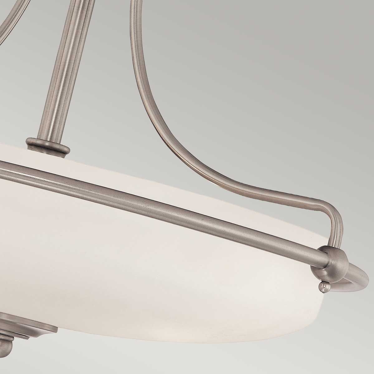 Griffin 3 Light Semi Flush Mount Light Antique Nickel - QZ-GRIFFIN-SFS-AN