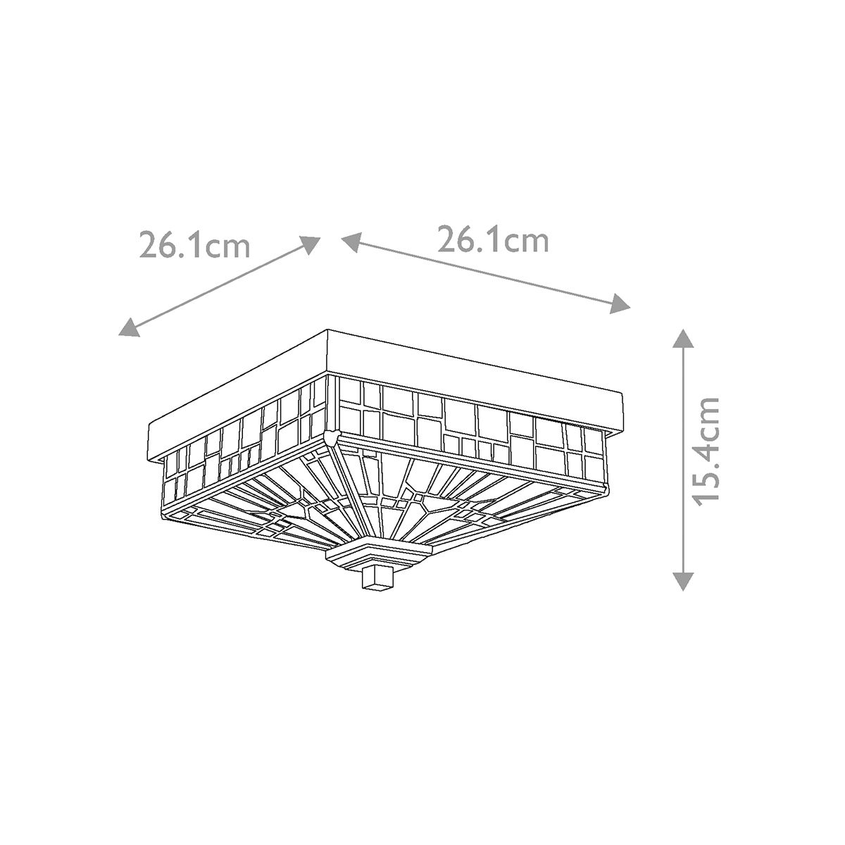 Inglenook 2 Light Flush Mount Light Valiant Bronze - QZ-INGLENOOK-F