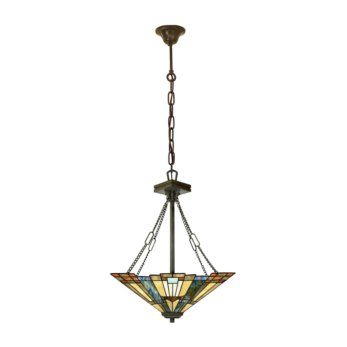 Inglenook 3 Light Pendant Valiant Bronze - QZ-INGLENOOK-P-B