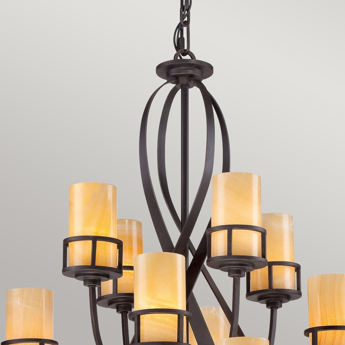 Kyle 16 Light Chandelier Imperial Bronze - QZ-KYLE16