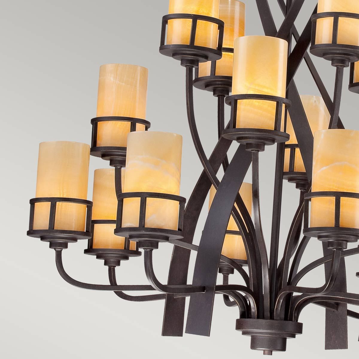 Kyle 16 Light Chandelier Imperial Bronze - QZ-KYLE16