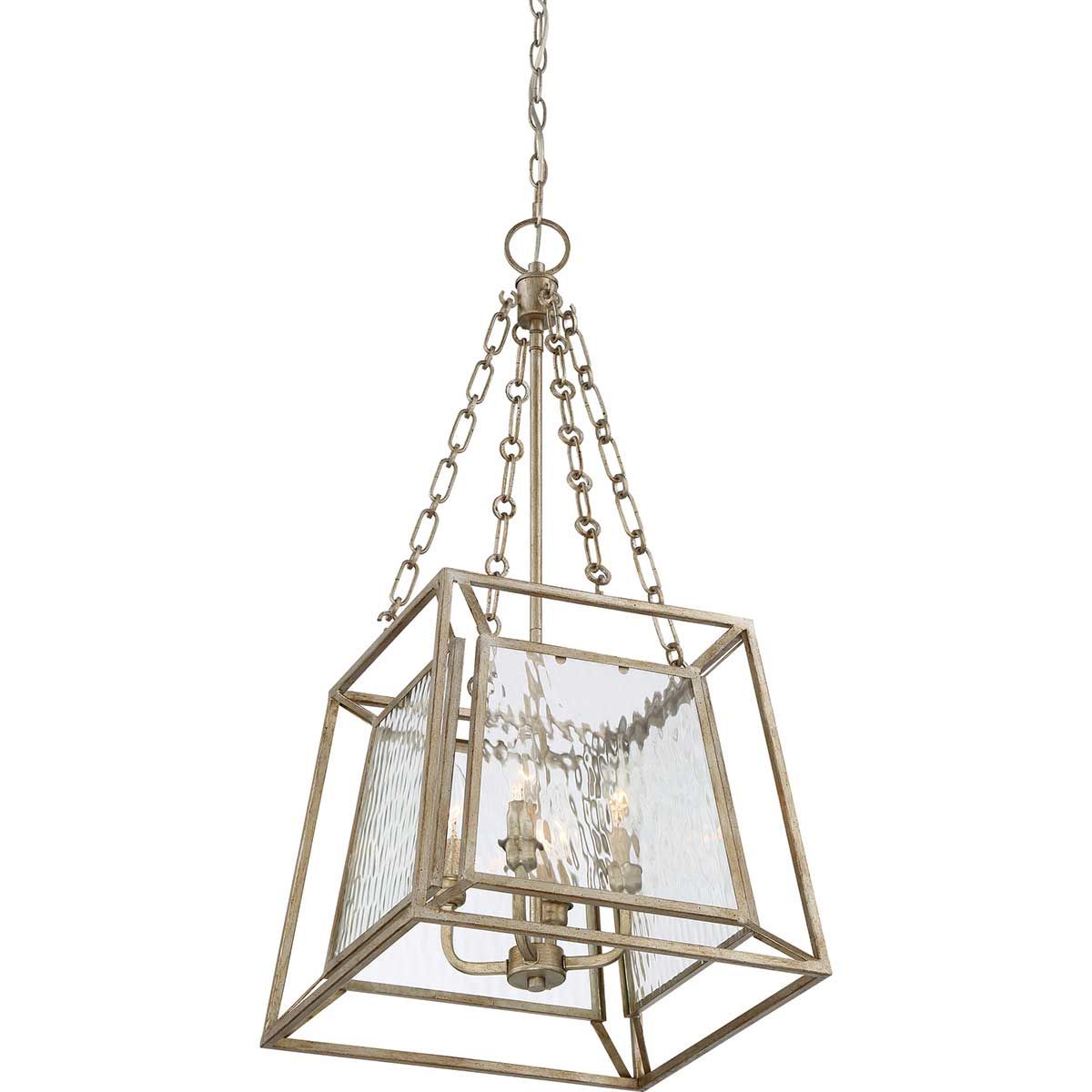 Lakeside 4 Light Tapered Pendant Vintage Gold - QZ-LAKESIDE4-P-A