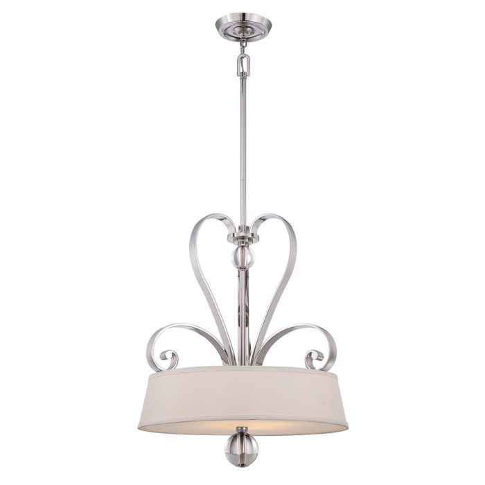 Madison Manor 4 Light Pendant Imperial Silver - QZ-MADISON-MANOR-P-IS