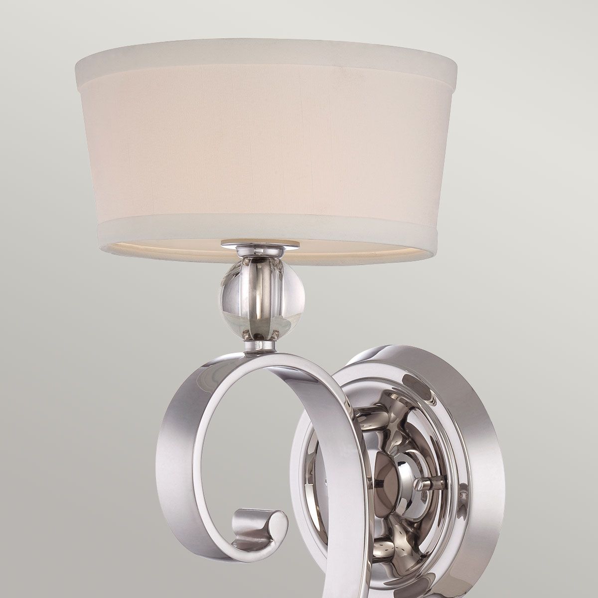 Madison Manor 1 Light Wall Light Imperial Silver - QZ-MADISON-MANOR1-IS