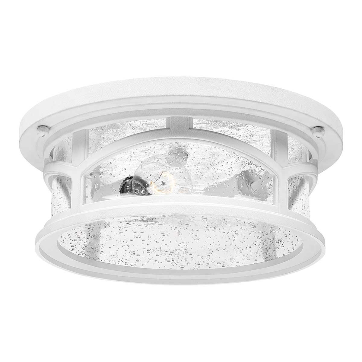 Marblehead 2 Light Flush Mount Light White - QZ-MARBLEHEAD-F-WHT