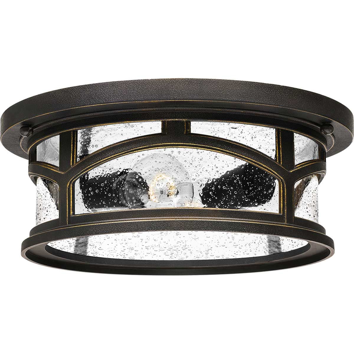 Marblehead 2 Light Flush Mount Light Palladian Bronze - QZ-MARBLEHEAD-F