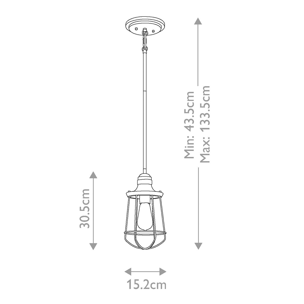 Marine 1 Light Pendant Western Bronze - QZ-MARINE-P