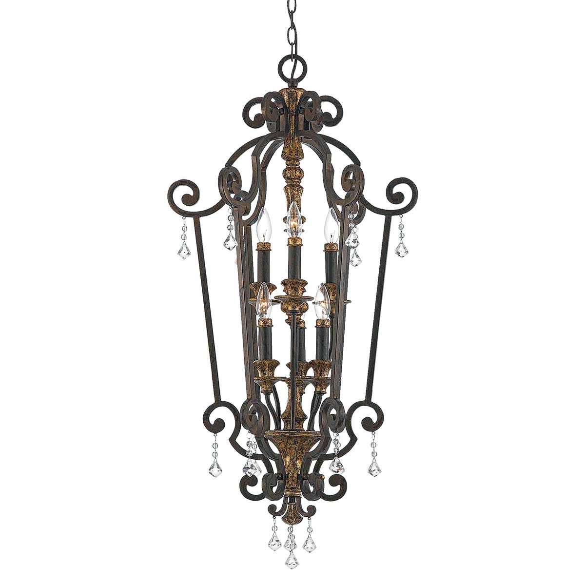 Marquette 6 Light Chandelier Heirloom - QZ-MARQUETTE6-B