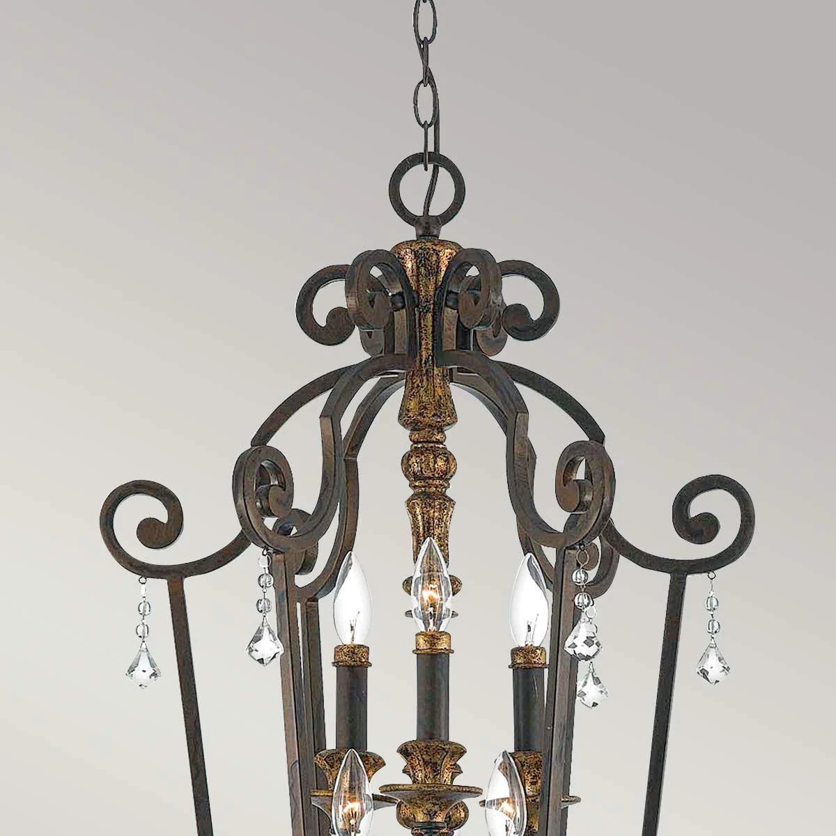 Marquette 6 Light Chandelier Heirloom - QZ-MARQUETTE6-B