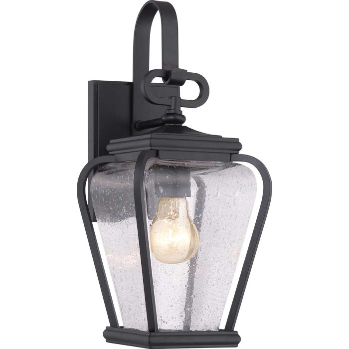 Province 1 Light Wall Lantern Mystic Black - QZ-PROVINCE2-S