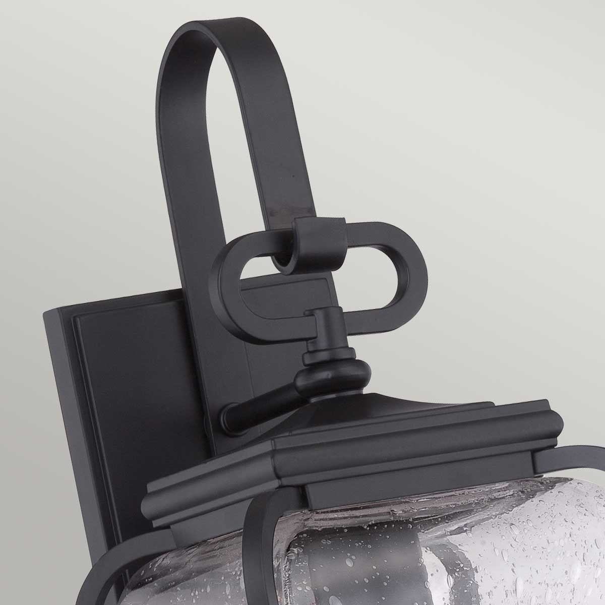 Province 1 Light Wall Lantern Mystic Black - QZ-PROVINCE2-S