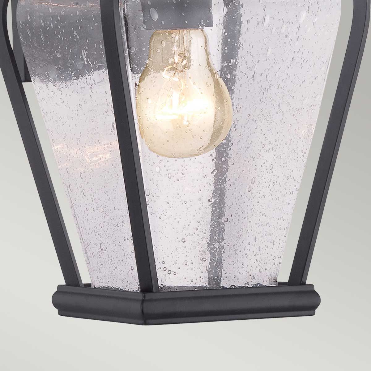 Province 1 Light Wall Lantern Mystic Black - QZ-PROVINCE2-S