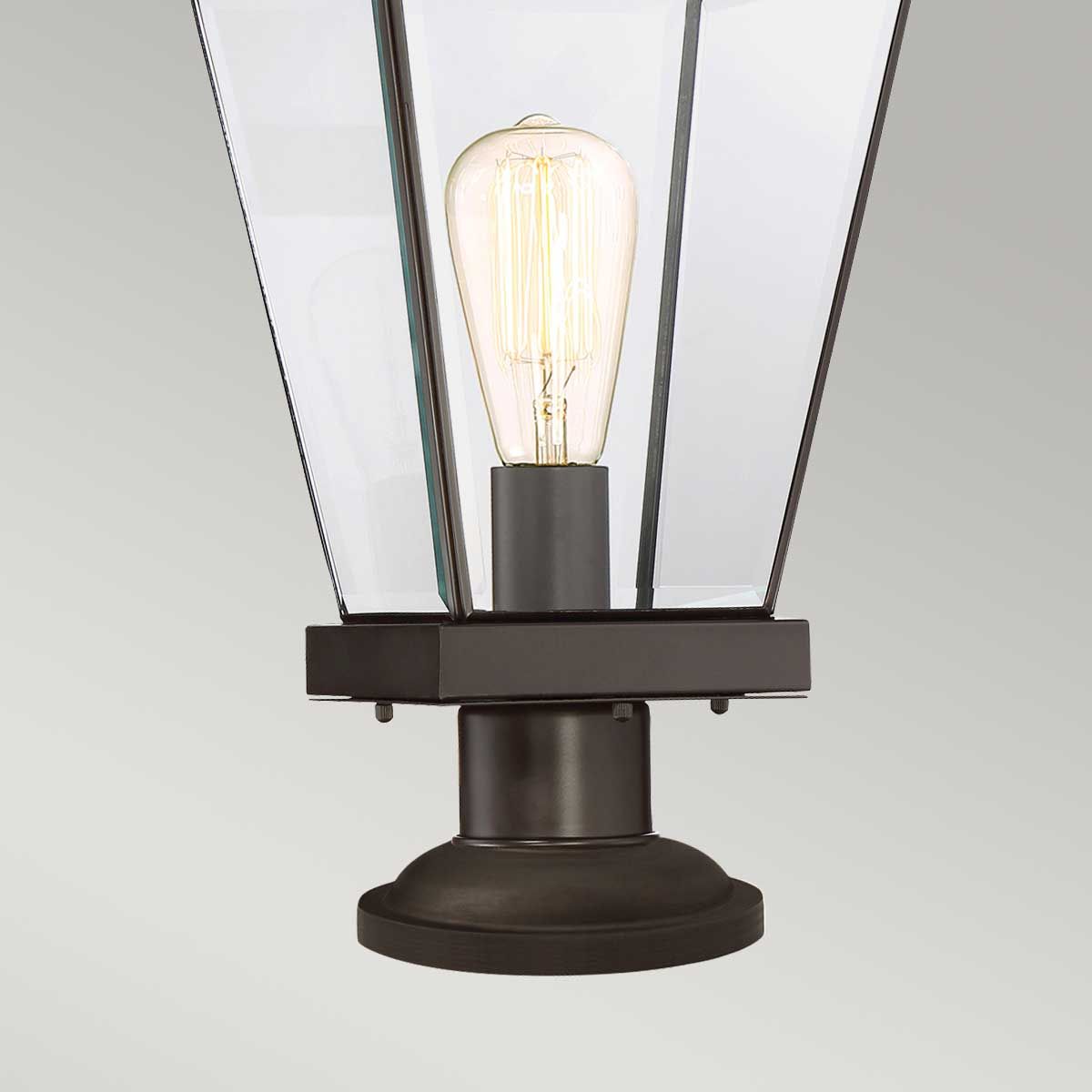 Ravine Medium Pedestal Light Western Bronze - QZ-RAVINE3-M