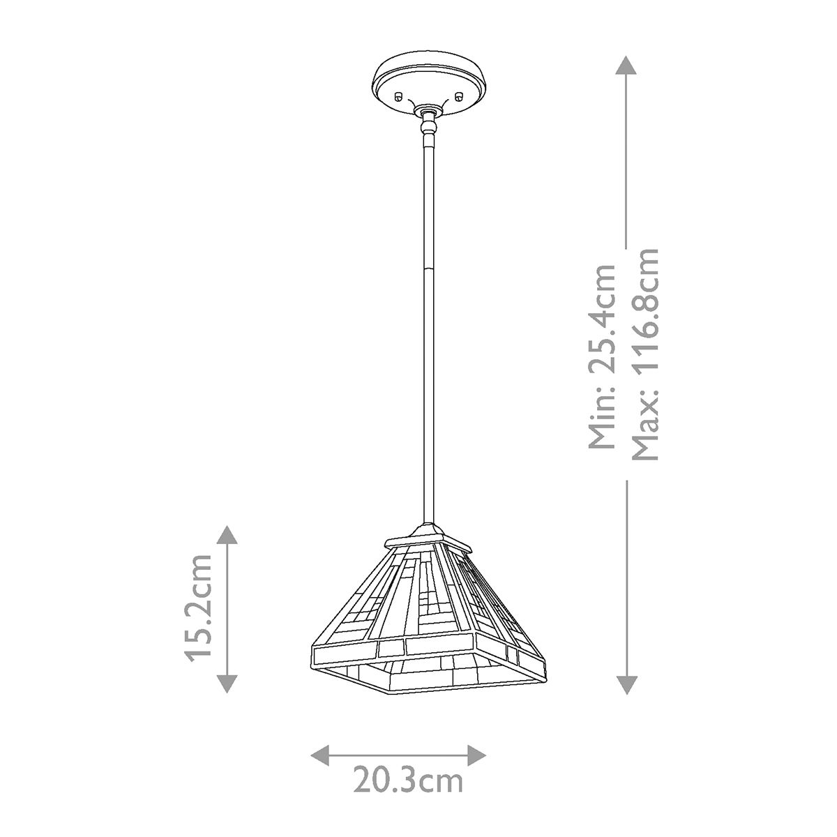Stephen Rod Hung Pendant Light Vintage Bronze - QZ-STEPHEN-MP