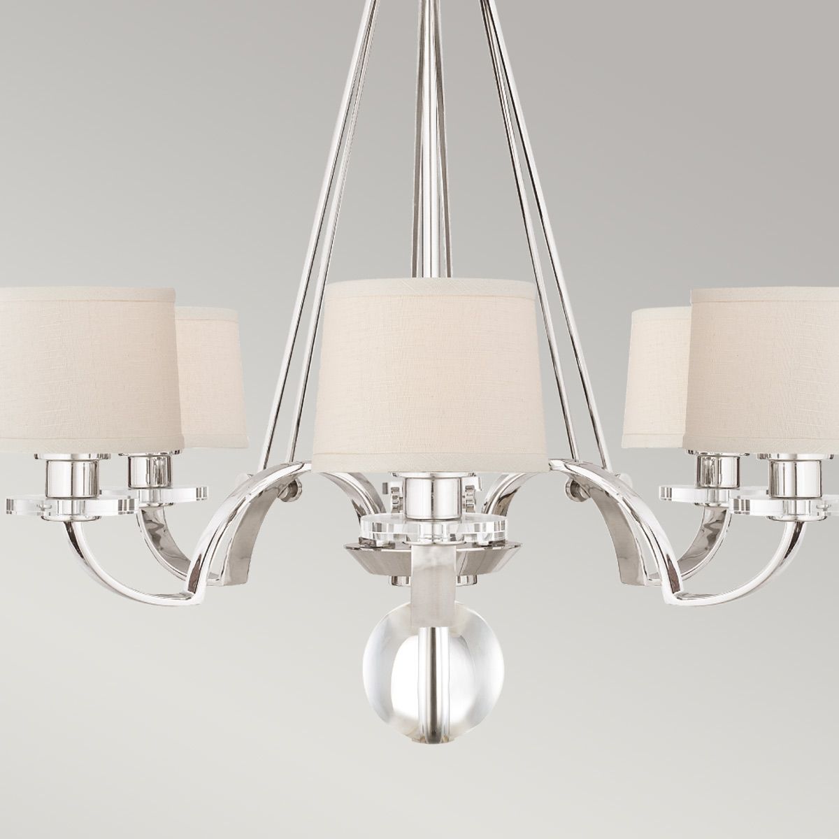 Sutton Place 6 Light Chandelier Imperial Silver - QZ-SUTTON-PLACE6