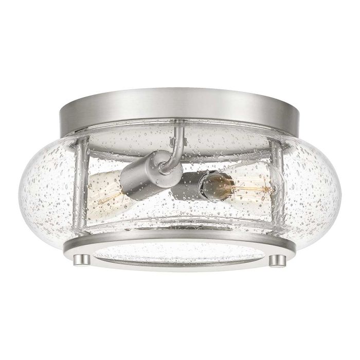 Trilogy 2 Light Flush Mount Light Brushed Nickel - QZ-TRILOGY-FS-BN