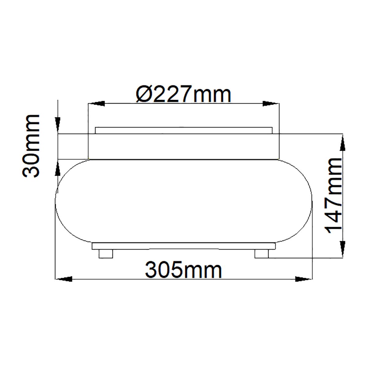 Trilogy 2 Light Flush Mount Light Old Bronze - QZ-TRILOGY-FS-OZ