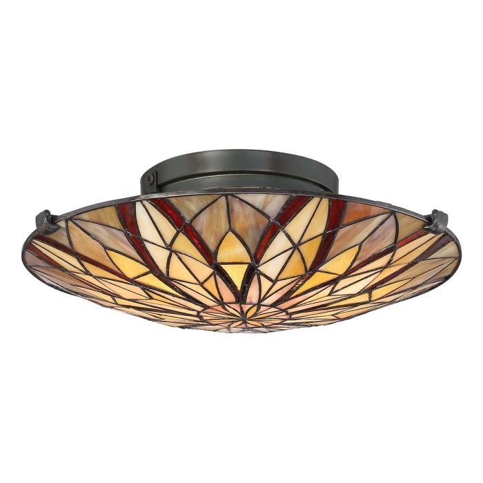 Victory 2 Light Flush Mount Light Valiant Bronze - QZ-VICTORY-SF