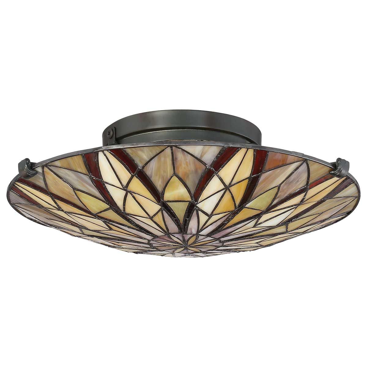 Victory 2 Light Flush Mount Light Valiant Bronze - QZ-VICTORY-SF