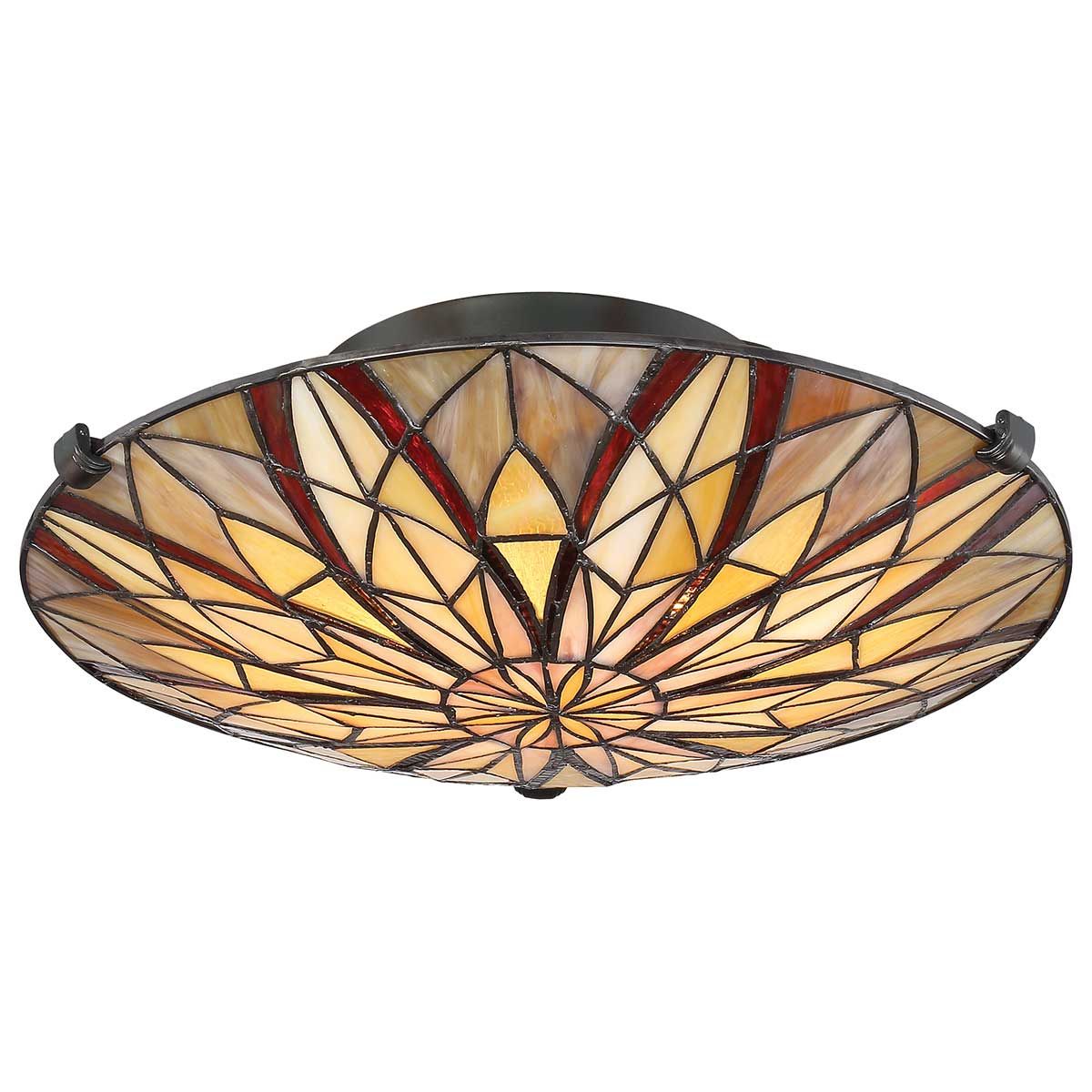 Victory 2 Light Flush Mount Light Valiant Bronze - QZ-VICTORY-SF