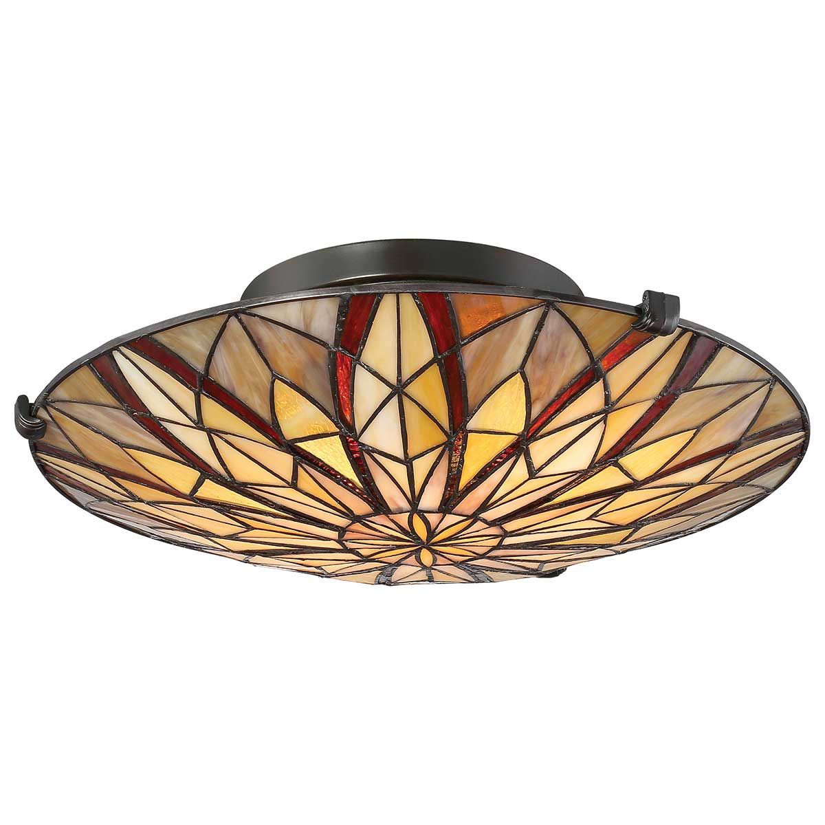 Victory 2 Light Flush Mount Light Valiant Bronze - QZ-VICTORY-SF