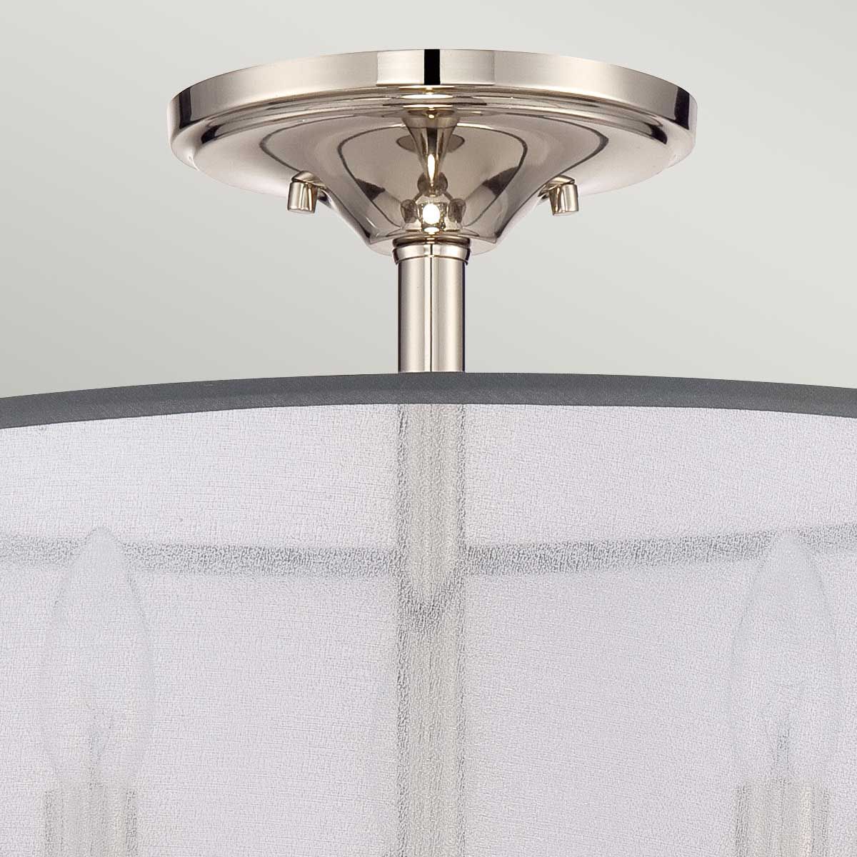 Whitney 3 Light Semi Flush Mount Light Imperial Silver - QZ-WHITNEY-SF