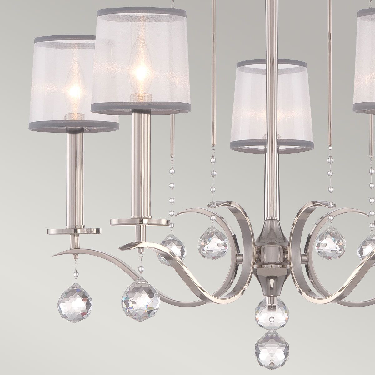 Whitney 5 Light Chandelier Imperial Silver - QZ-WHITNEY5