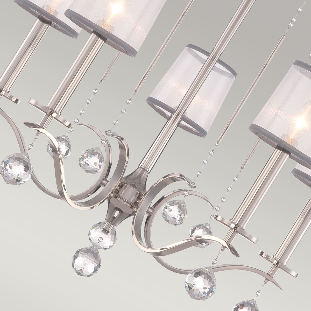 Whitney 5 Light Chandelier Imperial Silver - QZ-WHITNEY5