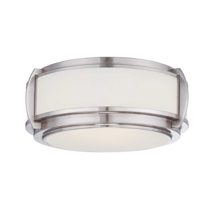 Wilkinson 3 Light Flush Mount Light Brushed Nickel - QZ-WILKINSON-F